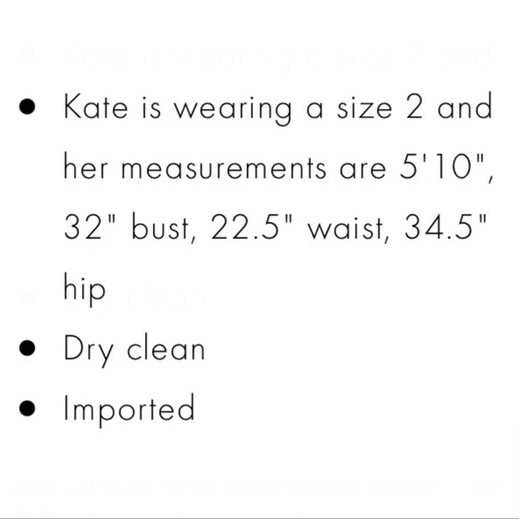 Alice and Olivia “KYRIE PIPED TUXEDO DRESS” - Picture 6 of 9